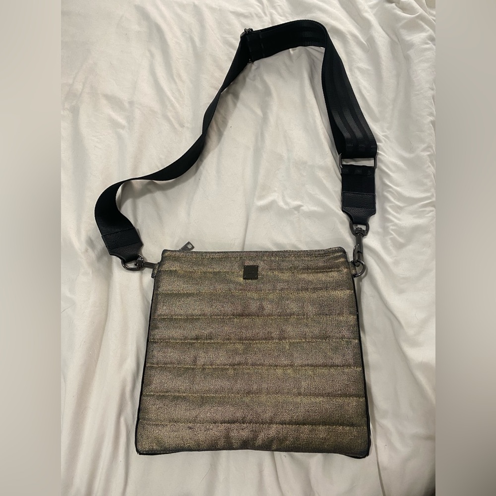 Think Royln Metallic Gold Crossbody